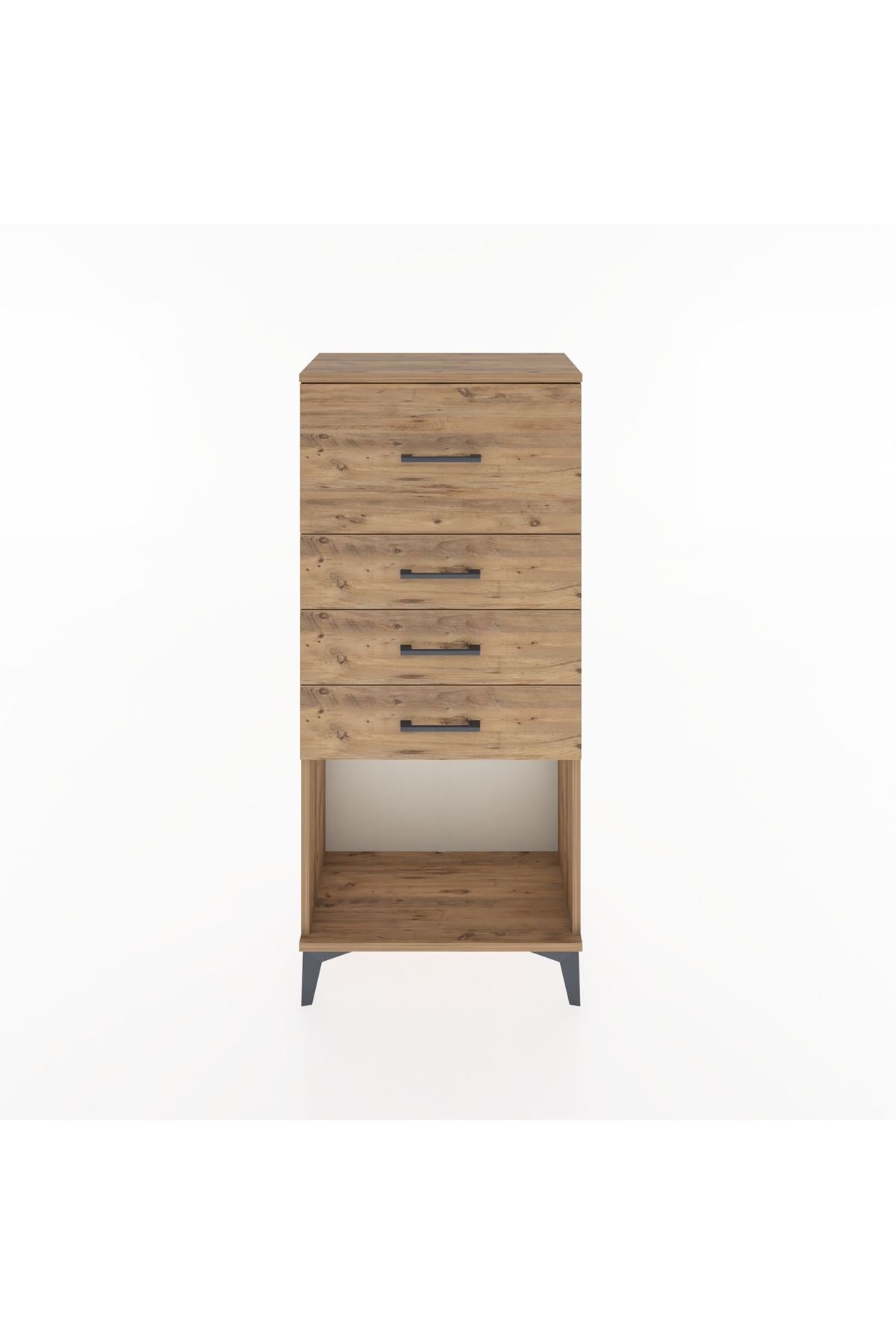 Hyperion Dolap 4 Çekmeceli 60x44x134 Çam-Çam
