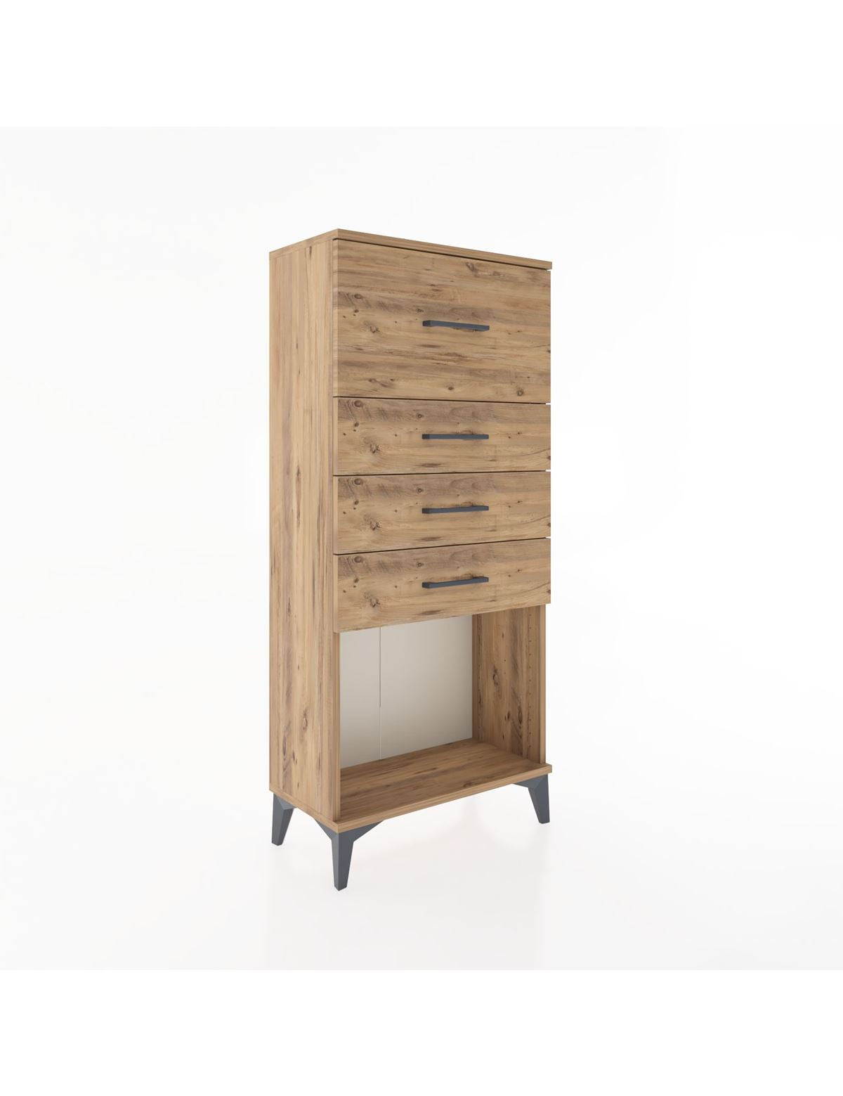 Hyperion Dolap 4 Çekmeceli 60x44x134 Çam-Çam