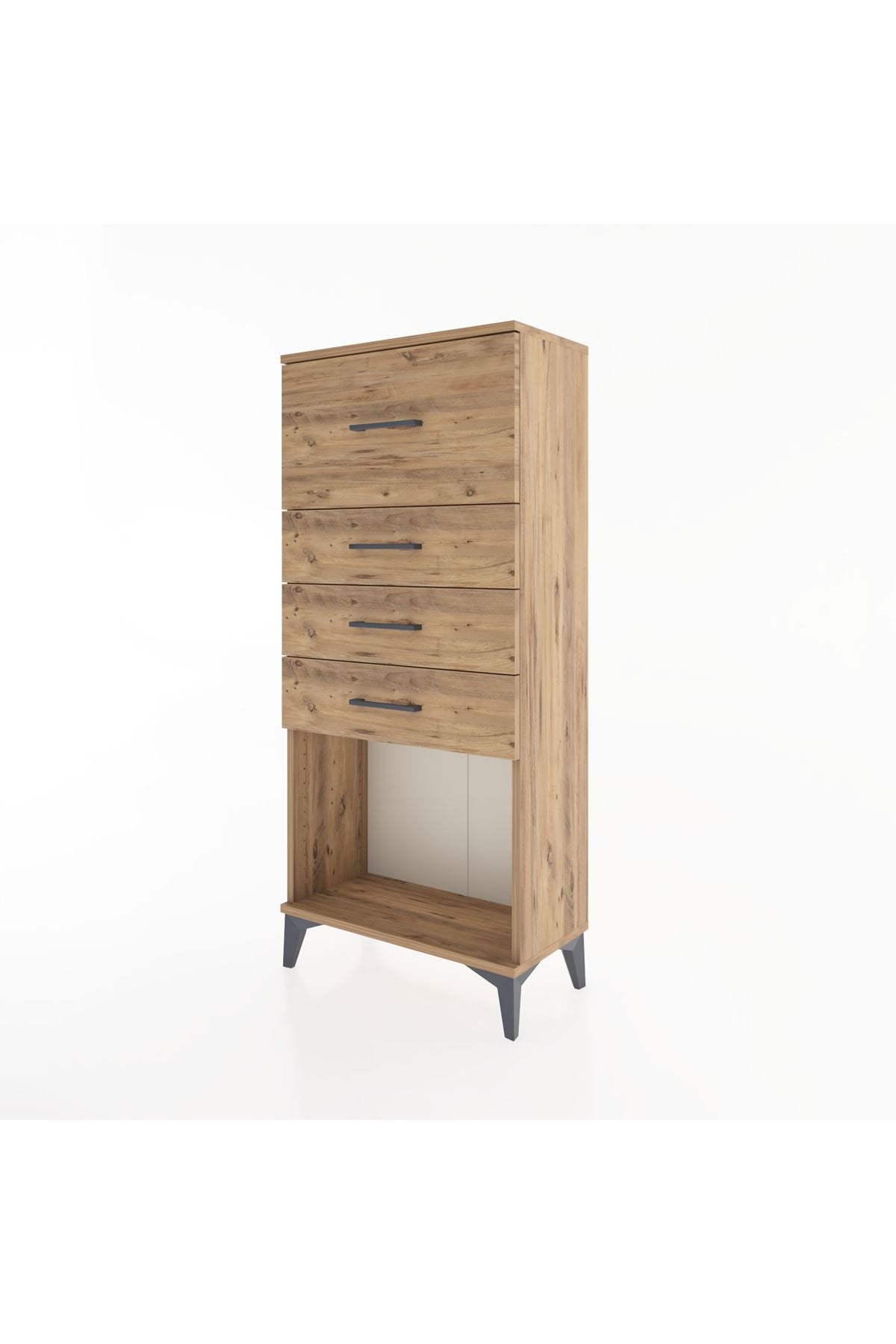 Hyperion Dolap 4 Çekmeceli 60x44x134 Çam-Çam