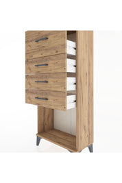 Hyperion Dolap 4 Çekmeceli 60x44x134 Çam-Çam