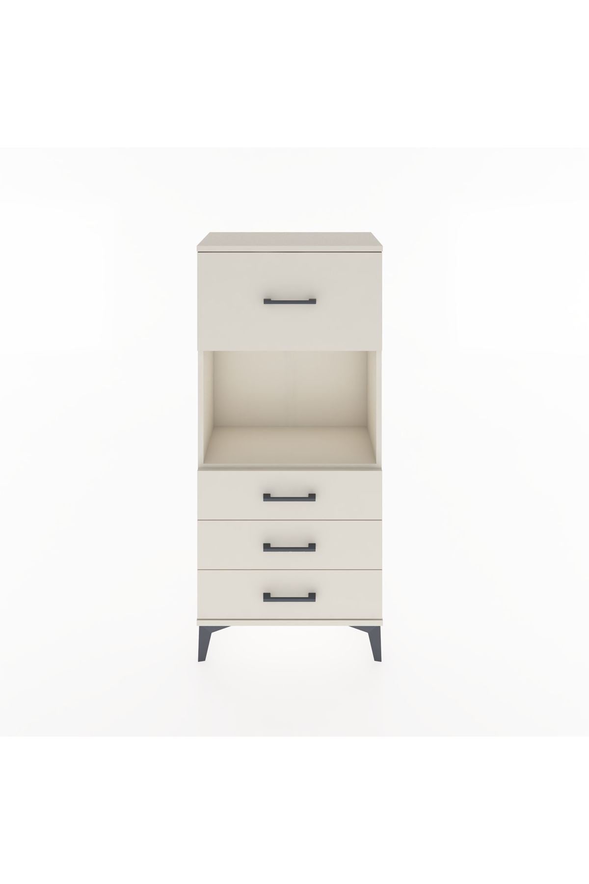 Hyperion Dolap Tek Raflı 4 Çekmeceli 60x44x134 - S50M027V1B