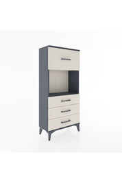 Hyperion Dolap Tek Raflı 4 Çekmeceli 60x44x134 - S50M027V4B