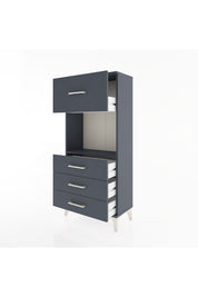 Hyperion Dolap Tek Raflı 4 Çekmeceli 60x44x134 - S50M027V5B