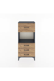 Hyperion Dolap Tek Raflı 4 Çekmeceli 60x44x134 - S50M027V6B