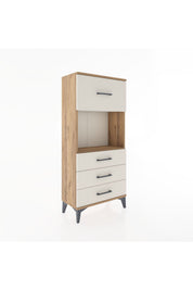 Hyperion Dolap Tek Raflı 4 Çekmeceli 60x44x134 - S50M027V7B