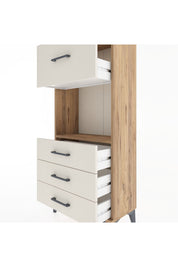 Hyperion Dolap Tek Raflı 4 Çekmeceli 60x44x134 - S50M027V7B
