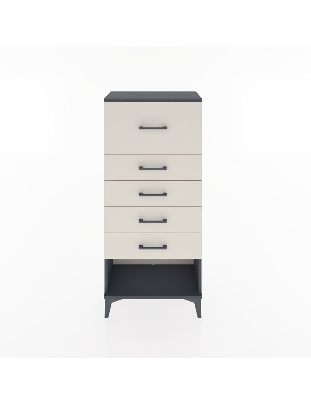 Hyperion Dolap 5 Çekmeceli 60x44x134 Antrasit-Aytaşı