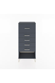 Hyperion Dolap 5 Çekmeceli 60x44x134 Antrasit-Antrasit