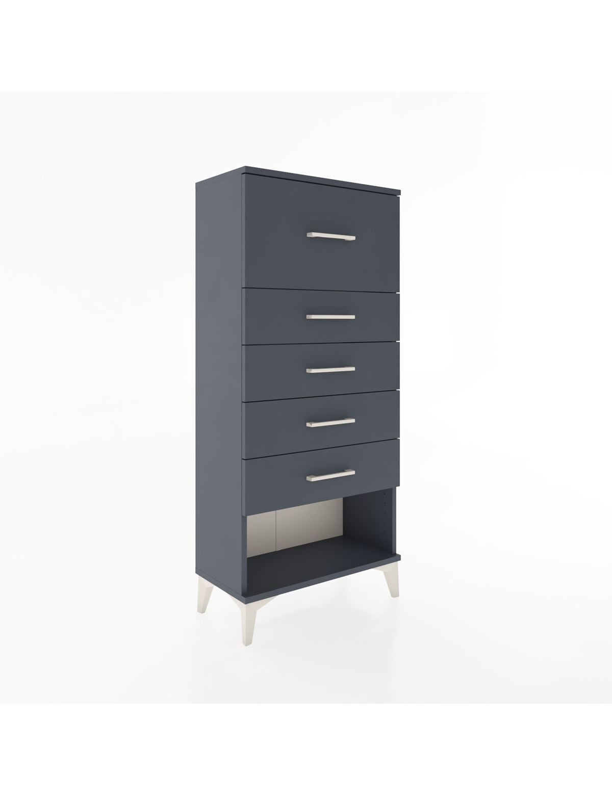 Hyperion Dolap 5 Çekmeceli 60x44x134 Antrasit-Antrasit