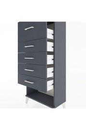 Hyperion Dolap 5 Çekmeceli 60x44x134 Antrasit-Antrasit