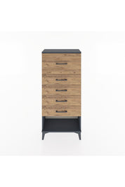 Hyperion Dolap 5 Çekmeceli 60x44x134 Antrasit-Çam
