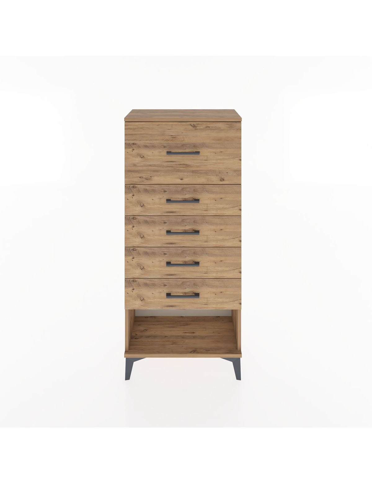 Hyperion Dolap 5 Çekmeceli 60x44x134 Çam-Çam