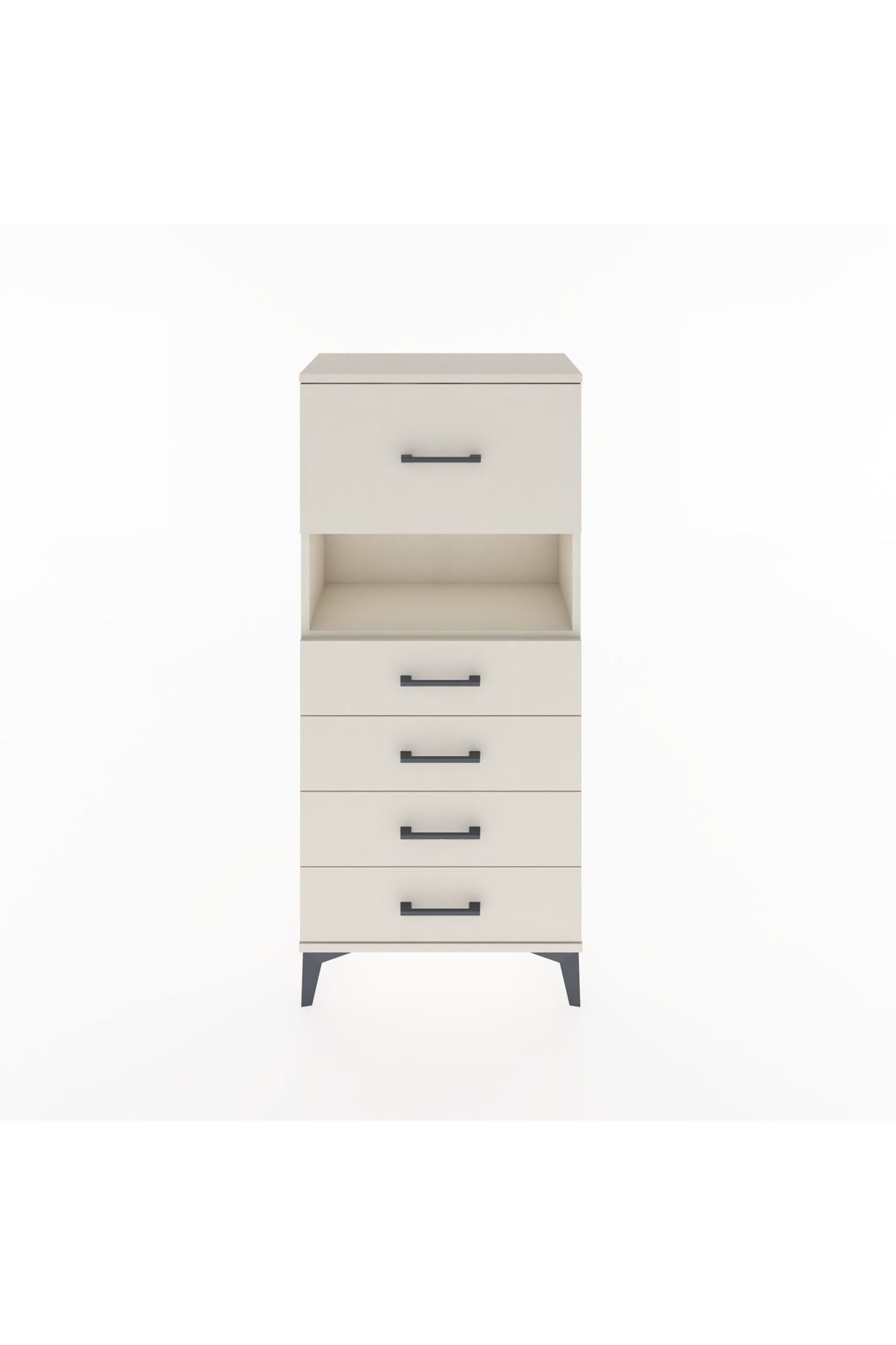 Hyperion Dolap Tek Raflı 5 Çekmeceli 60x44x134 - S50M029V1B
