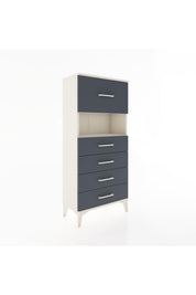 Hyperion Dolap Tek Raflı 5 Çekmeceli 60x44x134 - S50M029V2B