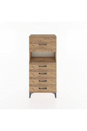 Hyperion Dolap Tek Raflı 5 Çekmeceli 60x44x134 - S50M029V9B
