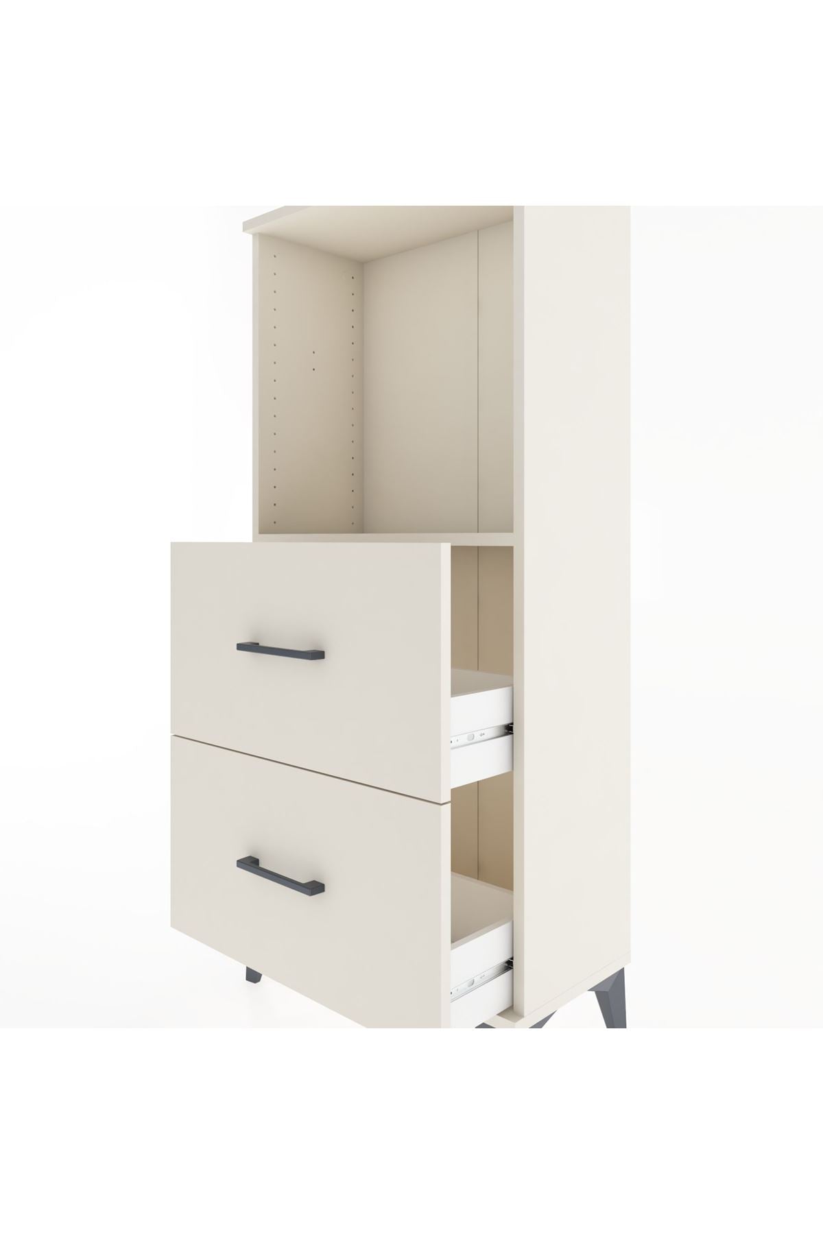 Hyperion Dolap Tek Raflı 2 Çekmeceli 60x44x134 - S50M030V1B