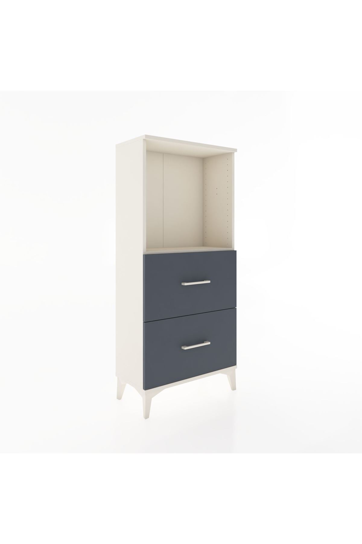 Hyperion Dolap Tek Raflı 2 Çekmeceli 60x44x134 - S50M030V2B