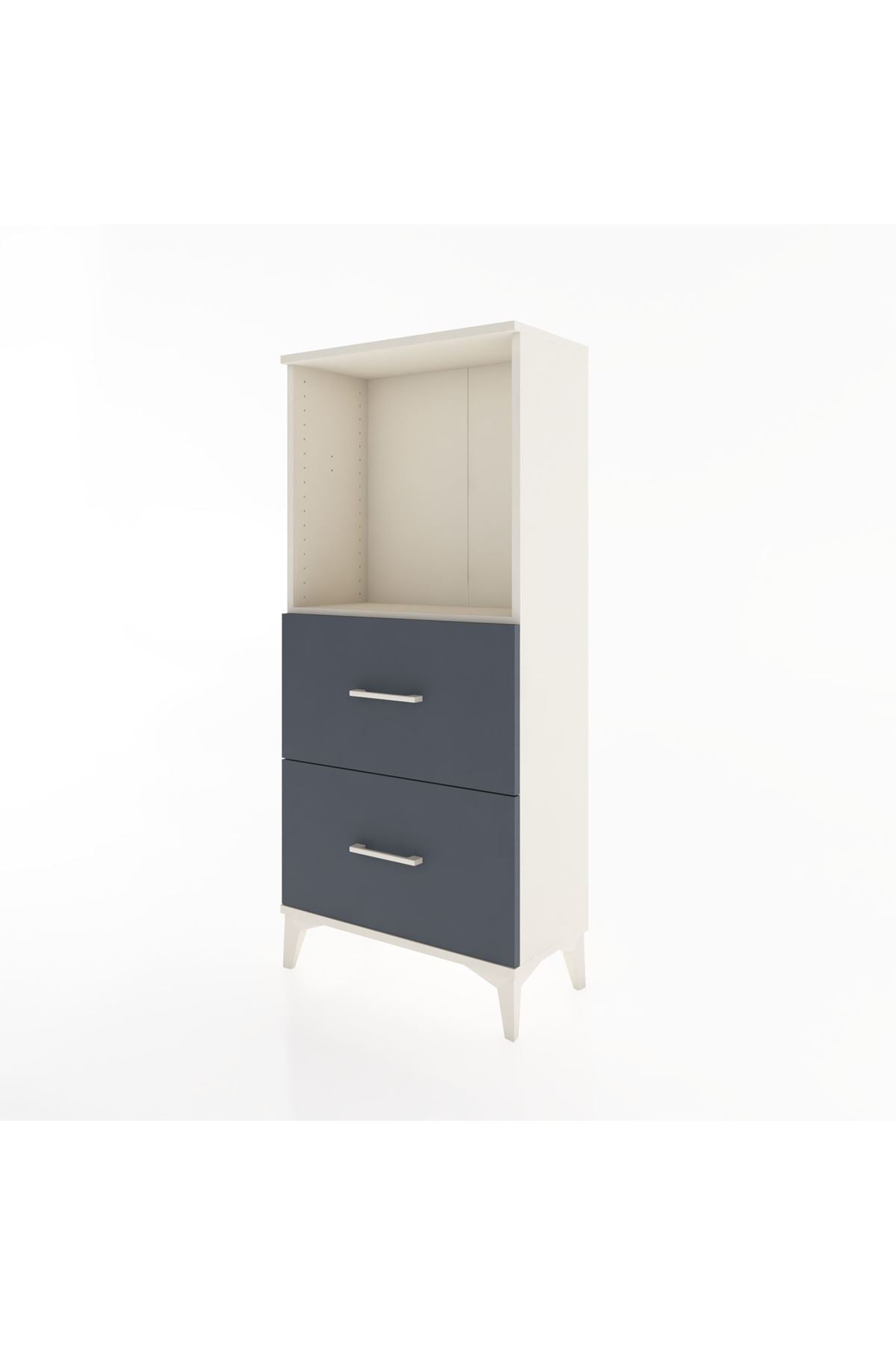 Hyperion Dolap Tek Raflı 2 Çekmeceli 60x44x134 - S50M030V2B