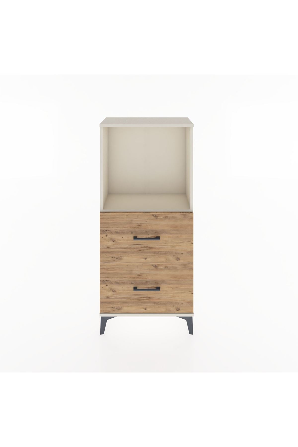 Hyperion Dolap Tek Raflı 2 Çekmeceli 60x44x134 - S50M030V3B