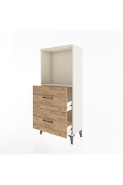 Hyperion Dolap Tek Raflı 2 Çekmeceli 60x44x134 - S50M030V3B