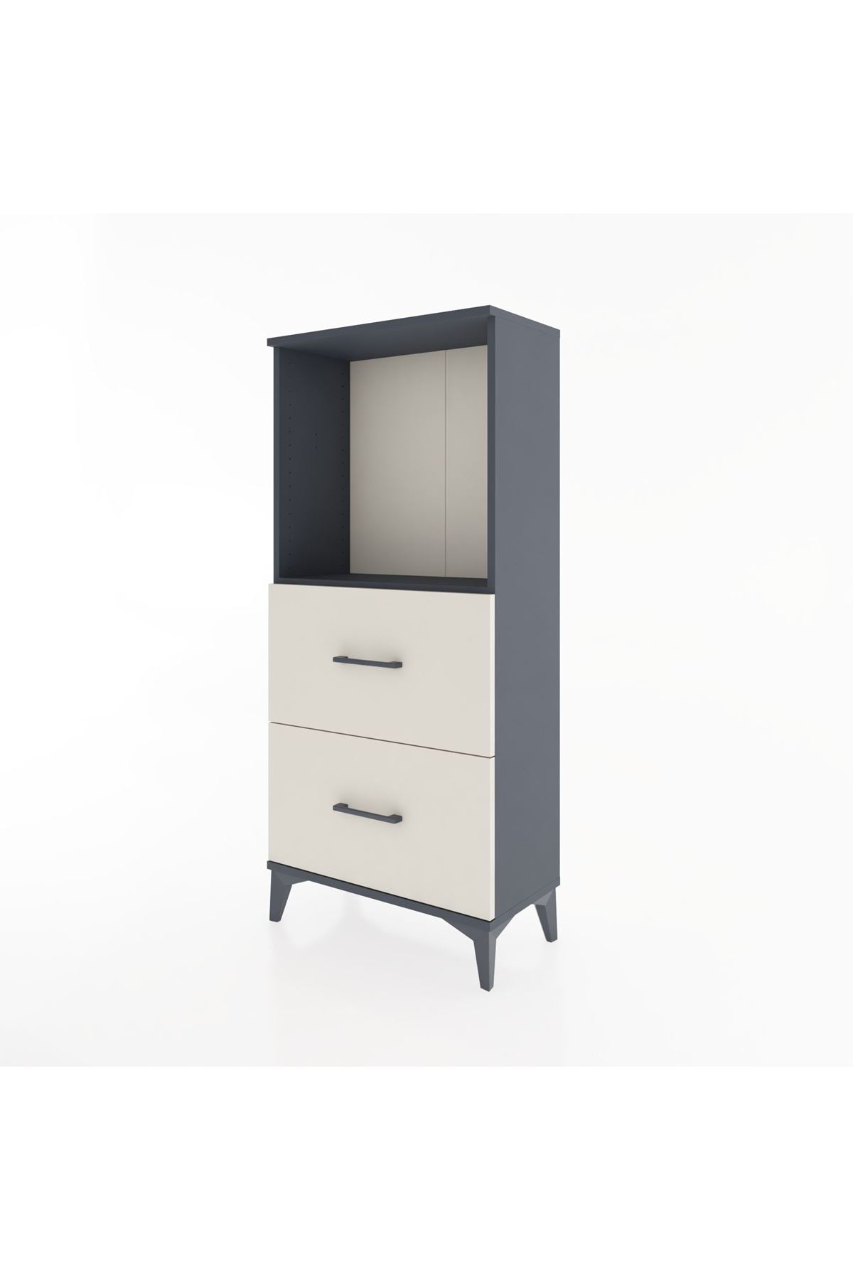 Hyperion Dolap Tek Raflı 2 Çekmeceli 60x44x134 - S50M030V4B