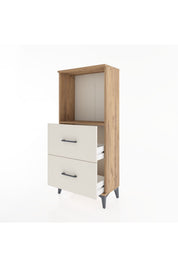 Hyperion Dolap Tek Raflı 2 Çekmeceli 60x44x134 - S50M030V7B