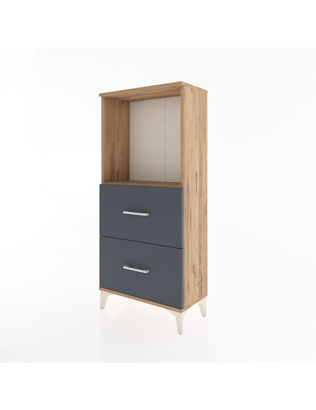 Hyperion Dolap Tek Raflı 2 Çekmeceli 60x44x134 - S50M030V8B