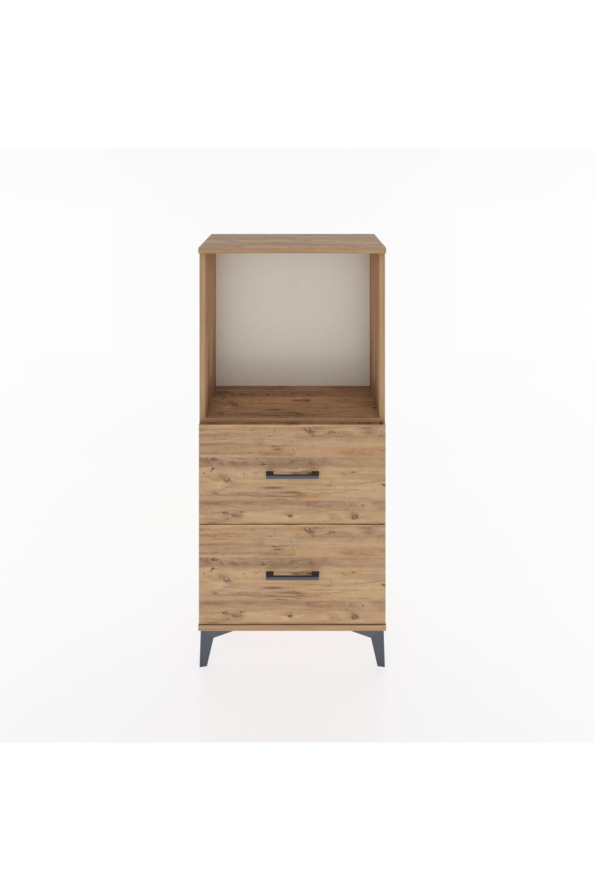 Hyperion Dolap Tek Raflı 2 Çekmeceli 60x44x134 - S50M030V9B