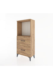 Hyperion Dolap Tek Raflı 2 Çekmeceli 60x44x134 - S50M030V9B