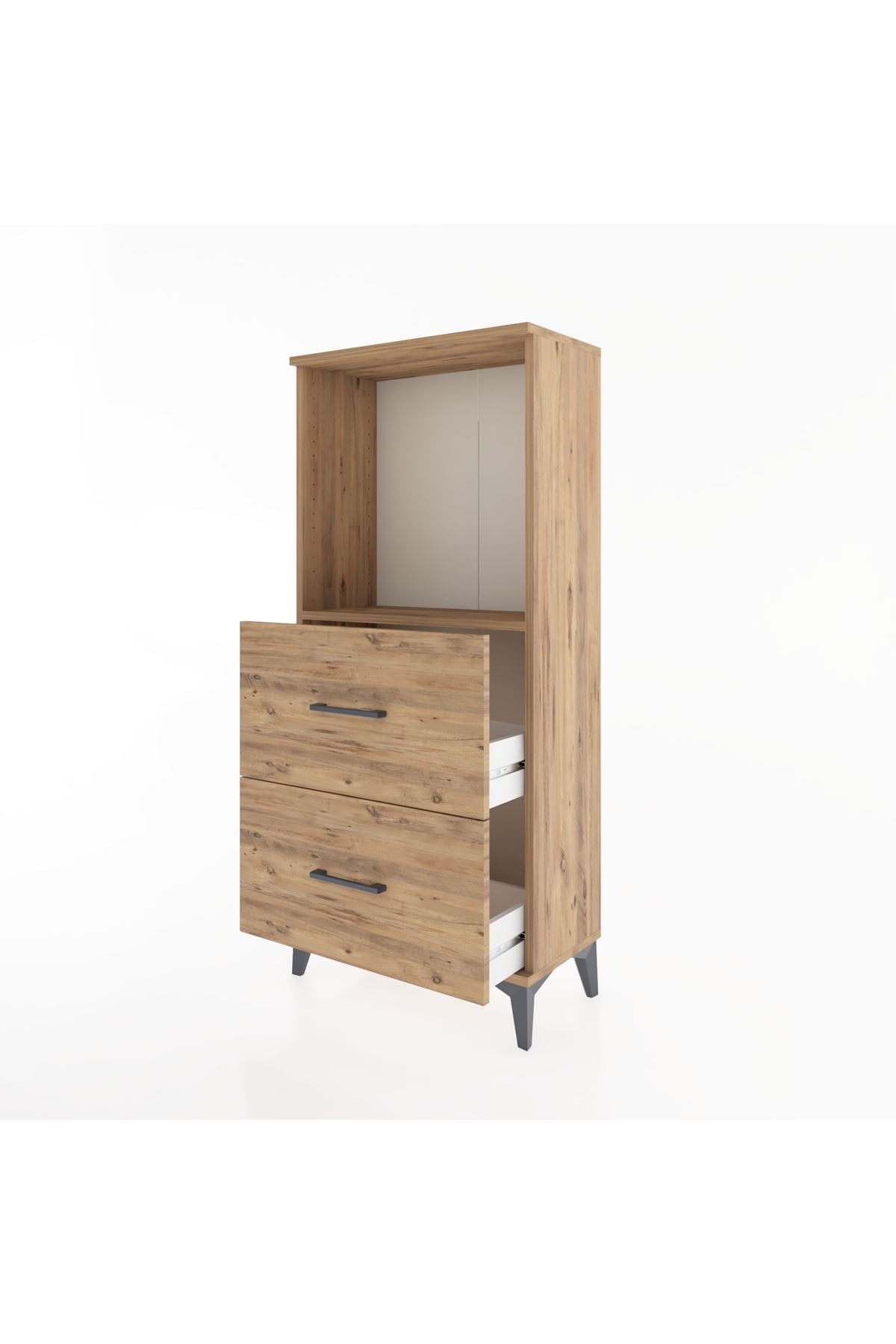 Hyperion Dolap Tek Raflı 2 Çekmeceli 60x44x134 - S50M030V9B
