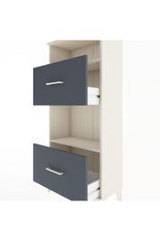 Hyperion Dolap 2 Raflı 2 Çekmeceli 60x44x134 Aytaşı-Antrasit