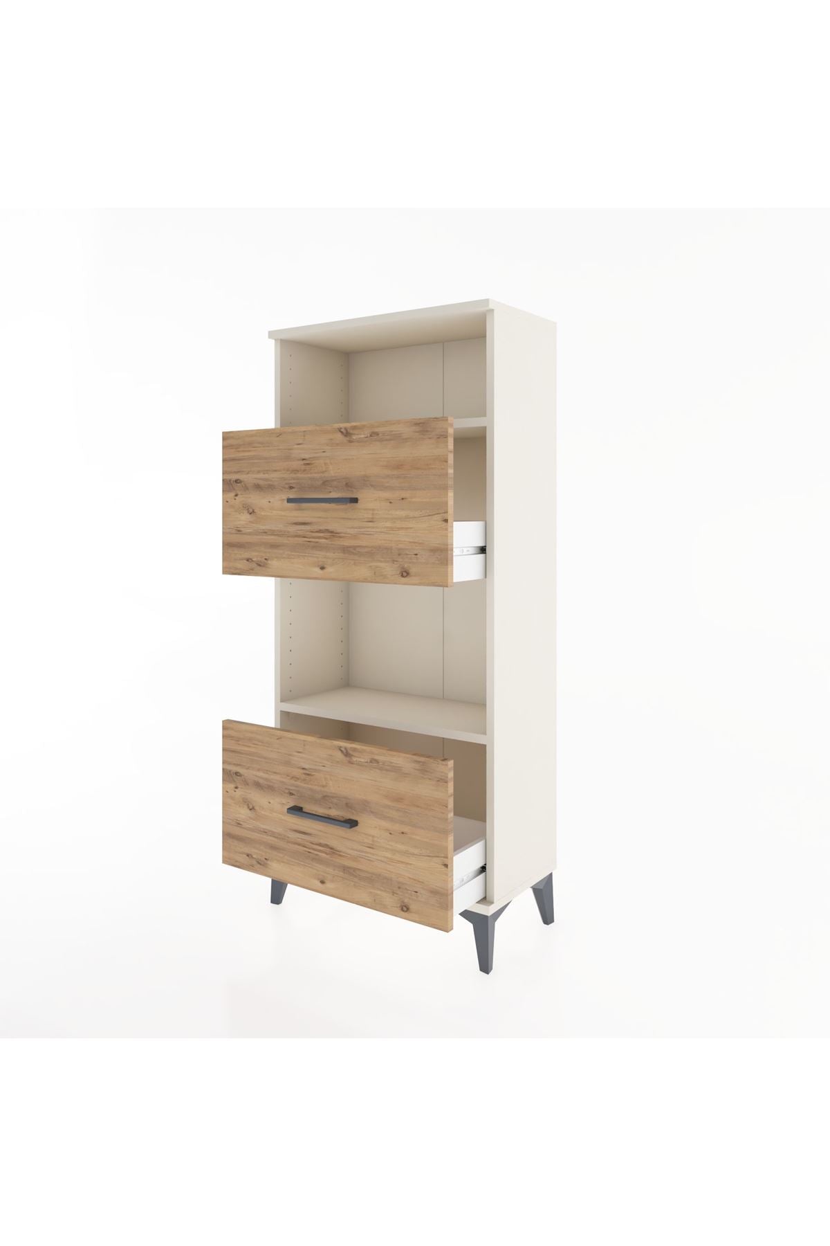 Hyperion Dolap 2 Raflı 2 Çekmeceli 60x44x134 Aytaşı-Çam