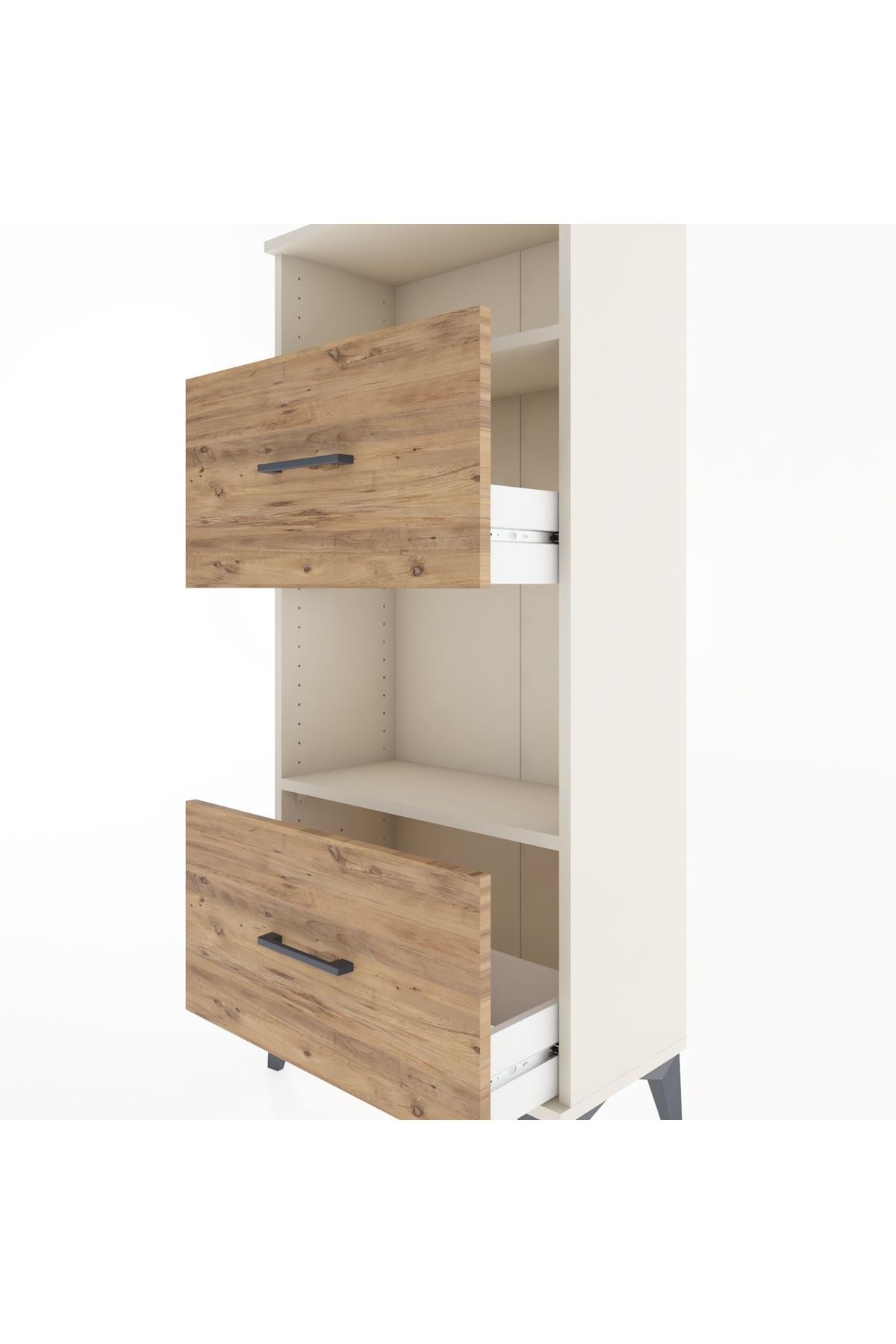 Hyperion Dolap 2 Raflı 2 Çekmeceli 60x44x134 Aytaşı-Çam