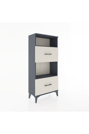 Hyperion Dolap 2 Raflı 2 Çekmeceli 60x44x134 Antrasit-Aytaşı
