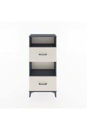 Hyperion Dolap 2 Raflı 2 Çekmeceli 60x44x134 Antrasit-Aytaşı
