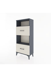 Hyperion Dolap 2 Raflı 2 Çekmeceli 60x44x134 Antrasit-Aytaşı