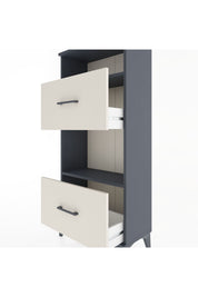 Hyperion Dolap 2 Raflı 2 Çekmeceli 60x44x134 Antrasit-Aytaşı