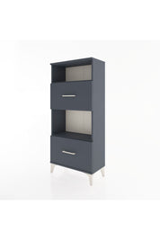 Hyperion Dolap 2 Raflı 2 Çekmeceli 60x44x134 Antrasit-Antrasit