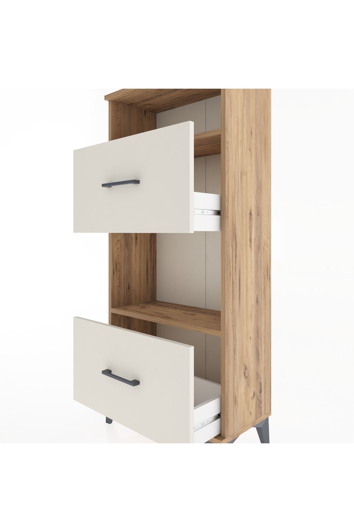 Hyperion Dolap 2 Raflı 2 Çekmeceli 60x44x134 Çam-Aytaşı