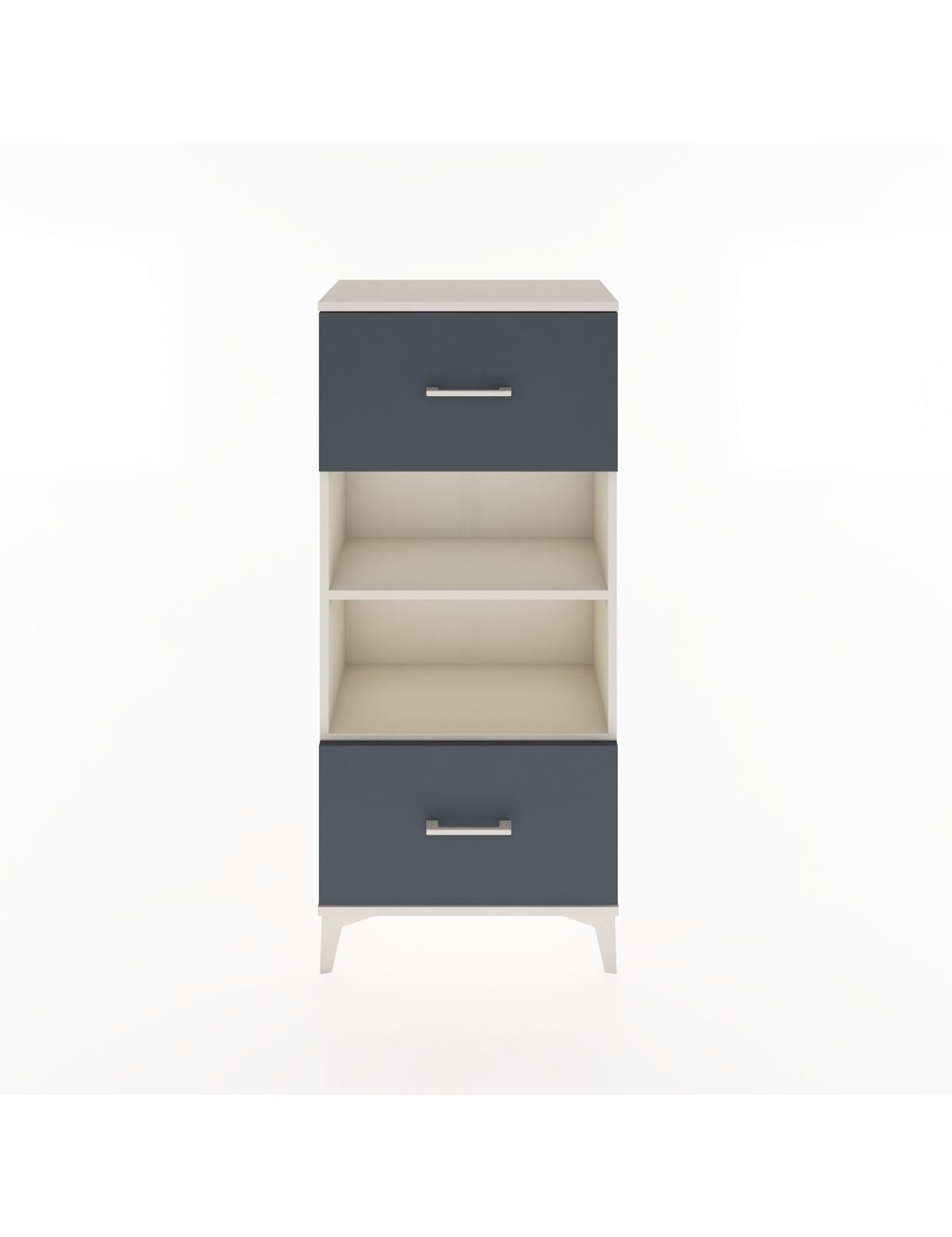 Hyperion Dolap 2 Raflı 2 Çekmeceli 60x44x134 Aytaşı-Antrasit