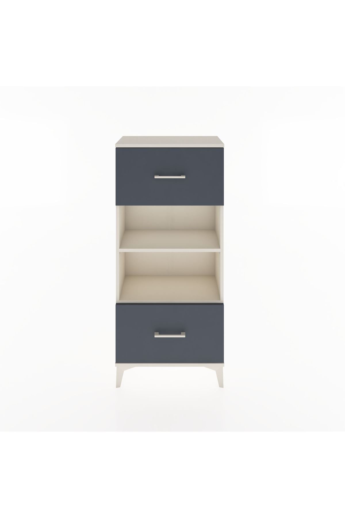 Hyperion Dolap 2 Raflı 2 Çekmeceli 60x44x134 Aytaşı-Antrasit