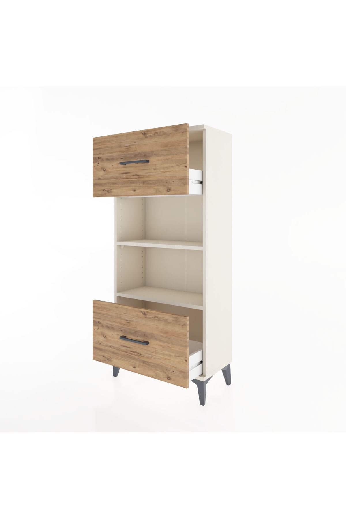 Hyperion Dolap 2 Raflı 2 Çekmeceli 60x44x134 Aytaşı-Çam