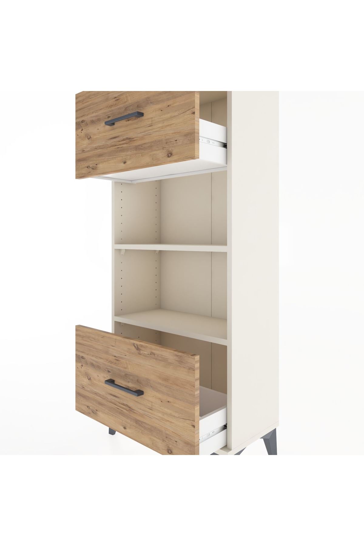 Hyperion Dolap 2 Raflı 2 Çekmeceli 60x44x134 Aytaşı-Çam