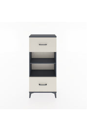 Hyperion Dolap 2 Raflı 2 Çekmeceli 60x44x134 Antrasit-Aytaşı