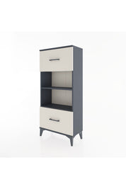 Hyperion Dolap 2 Raflı 2 Çekmeceli 60x44x134 Antrasit-Aytaşı
