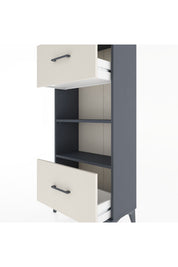 Hyperion Dolap 2 Raflı 2 Çekmeceli 60x44x134 Antrasit-Aytaşı