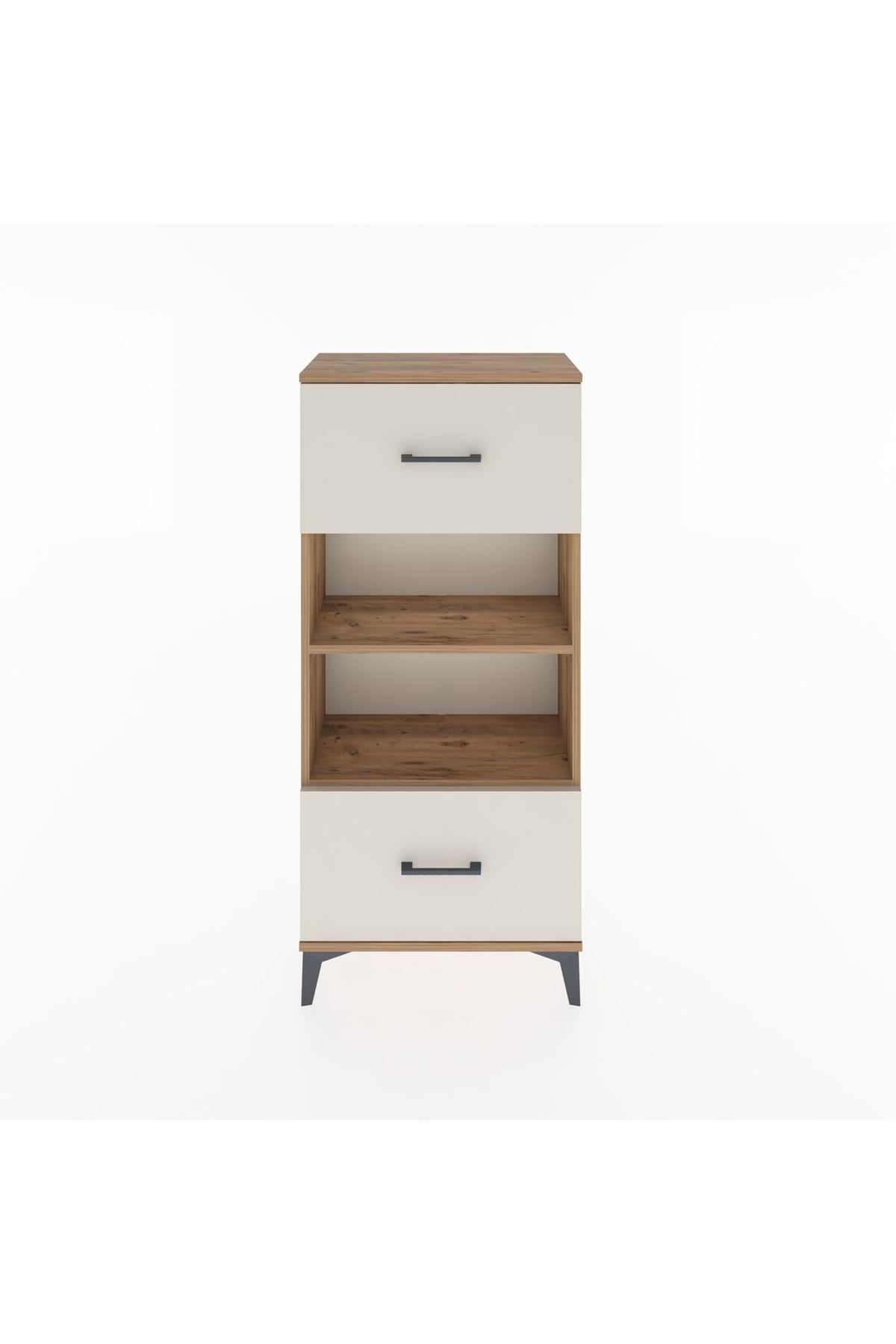 Hyperion Dolap 2 Raflı 2 Çekmeceli 60x44x134 Çam-Aytaşı