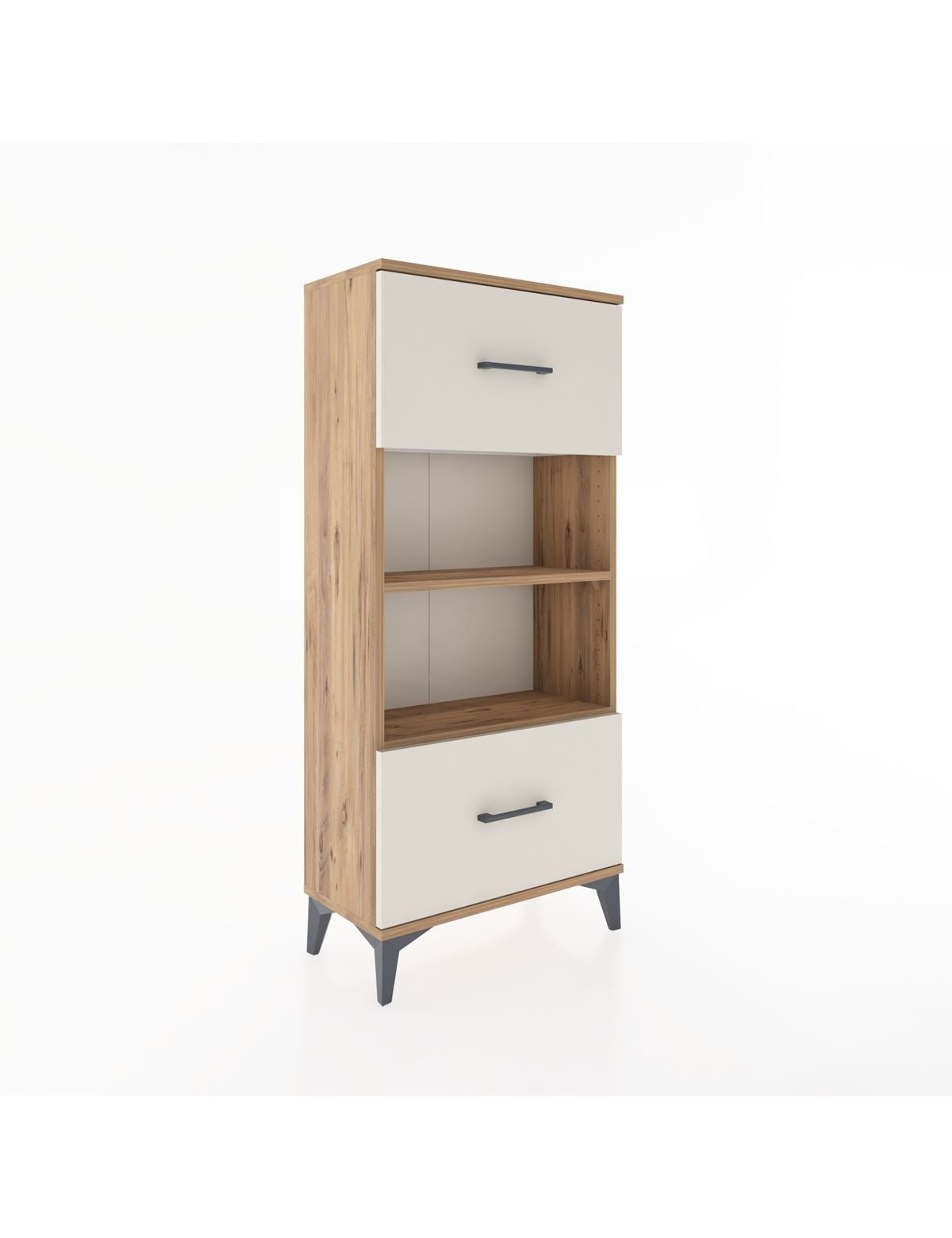 Hyperion Dolap 2 Raflı 2 Çekmeceli 60x44x134 Çam-Aytaşı