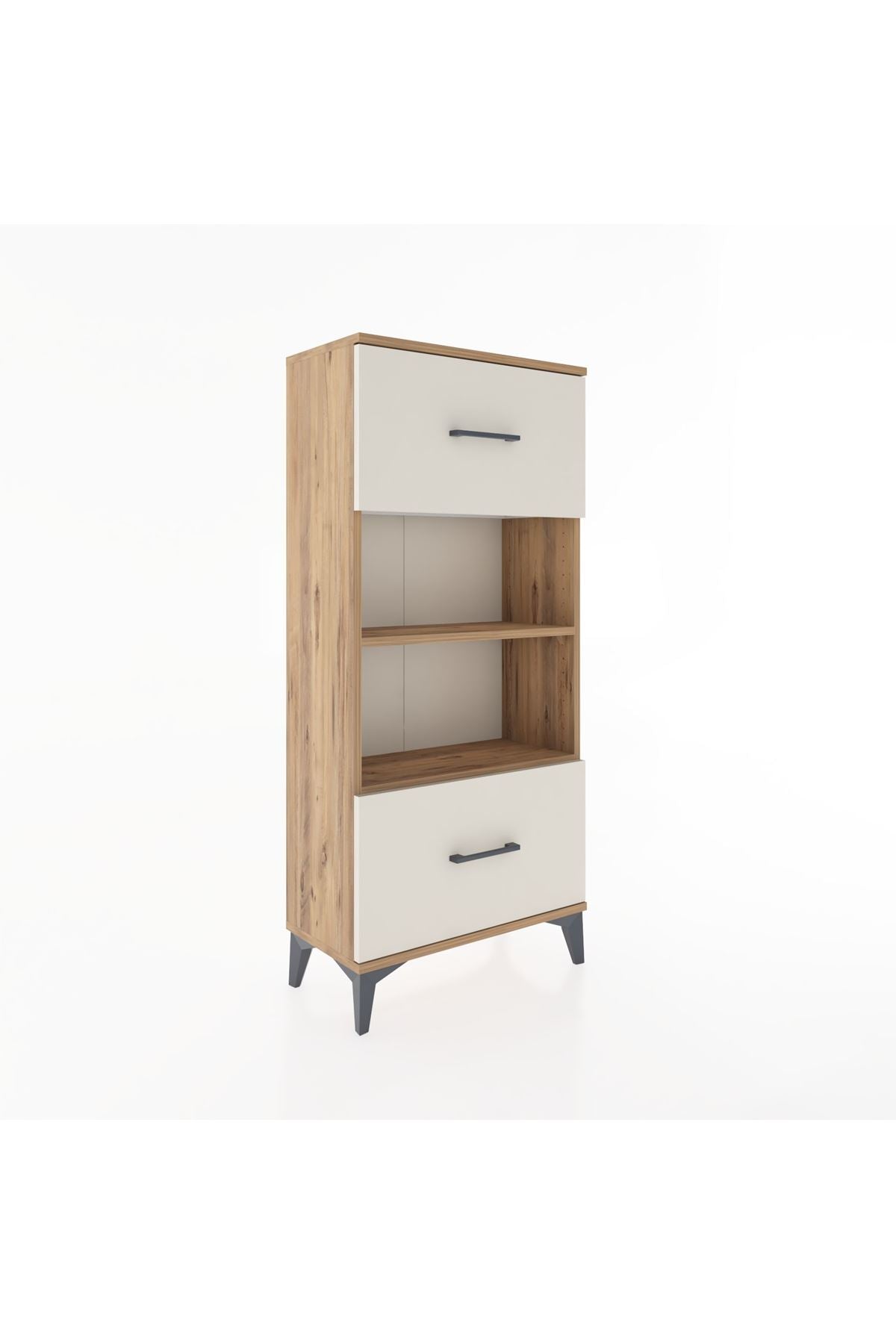 Hyperion Dolap 2 Raflı 2 Çekmeceli 60x44x134 Çam-Aytaşı