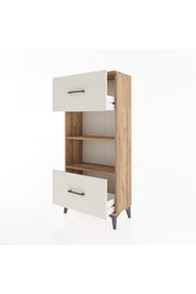 Hyperion Dolap 2 Raflı 2 Çekmeceli 60x44x134 Çam-Aytaşı